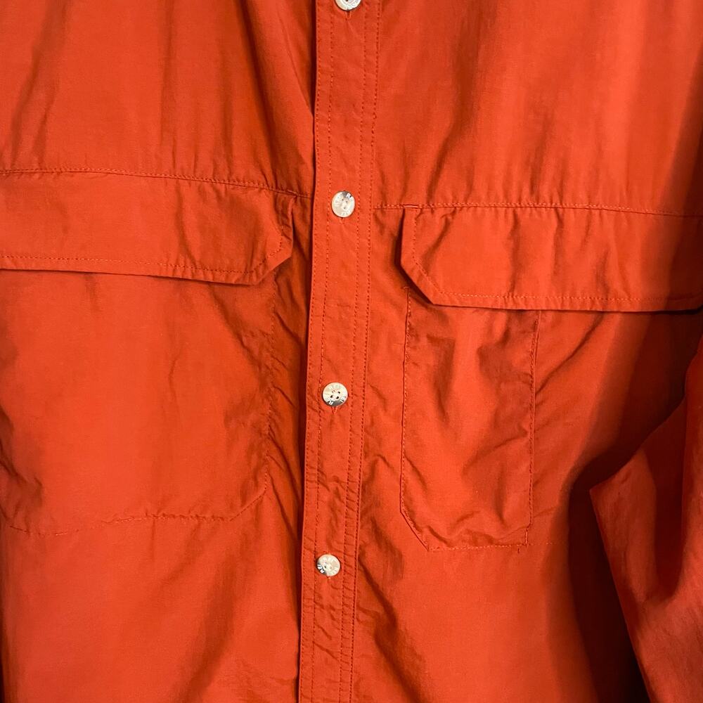 REI Men's Button Down Nylon Shirt Sz XXL UPF 40+ Fishing Hiking Outdoors Rust - Picture 6 of 14